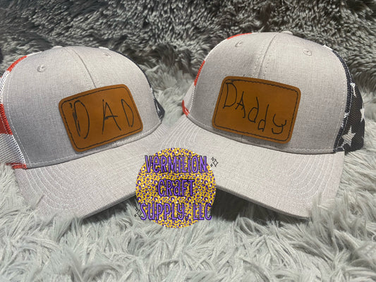 Dad Engraved Patch Hat