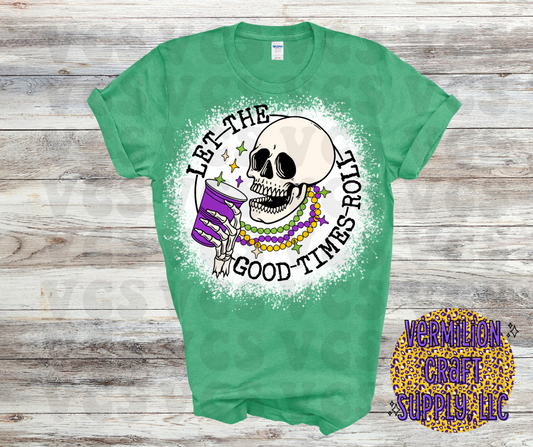 Let The Good Times Roll Skellie Tee