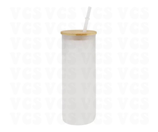 25 oz Frosted Glass Tumbler
